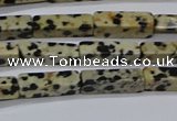 CCU739 15.5 inches 4*13mm cuboid dalmatian jasper beads wholesale