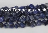 CCU90 15.5 inches 4*4mm cube sodalite gemstone beads wholesale