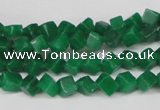 CCU92 15.5 inches 4*4mm cube dyed white jade beads wholesale