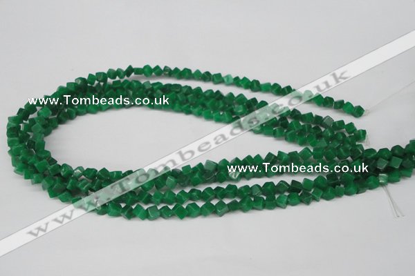 CCU92 15.5 inches 4*4mm cube dyed white jade beads wholesale