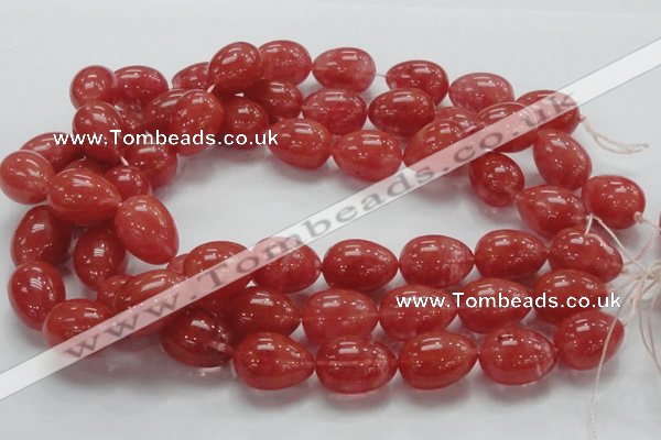 CCY02 15.5 inches 15*20mm teardrop cherry quartz beads wholesale