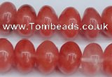 CCY151 15.5 inches 13*18mm rondelle cherry quartz beads wholesale