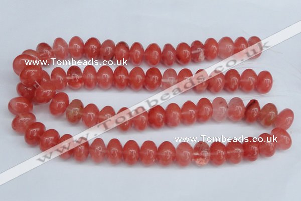 CCY151 15.5 inches 13*18mm rondelle cherry quartz beads wholesale