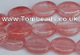 CCY157 15.5 inches 13*18mm oval cherry quartz beads wholesale