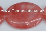 CCY161 15.5 inches 35*45mm oval cherry quartz beads wholesale