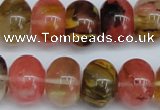 CCY203 15.5 inches 13*18mm rondelle volcano cherry quartz beads