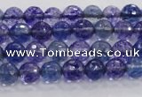 CCY601 15.5 inches 6mm faceted round blue cherry quartz beads