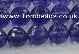 CCY605 15.5 inches 14mm faceted round blue cherry quartz beads