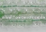 CCY611 15.5 inches 6mm faceted round green cherry quartz beads