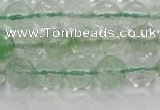 CCY612 15.5 inches 8mm faceted round green cherry quartz beads