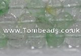 CCY614 15.5 inches 12mm faceted round green cherry quartz beads