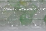 CCY615 15.5 inches 14mm faceted round green cherry quartz beads