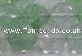 CCY618 15.5 inches 20mm faceted round green cherry quartz beads