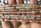 CCY630 15.5 inches 4mm round volcano cherry quartz beads wholesale