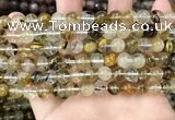 CCY646 15.5 inches 6mm round volcano cherry quartz beads