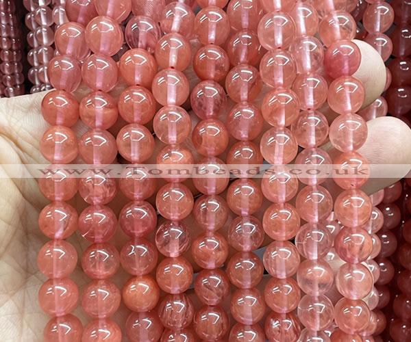 CCY682 15 inches 8mm round cherry quartz beads wholesale