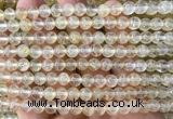 CCY701 15 inches 6mm round yellow watermelon beads
