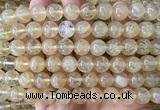 CCY703 15 inches 10mm round yellow watermelon beads