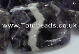 CDA09 15.5 inches 30*40mm rectangle dogtooth amethyst quartz beads