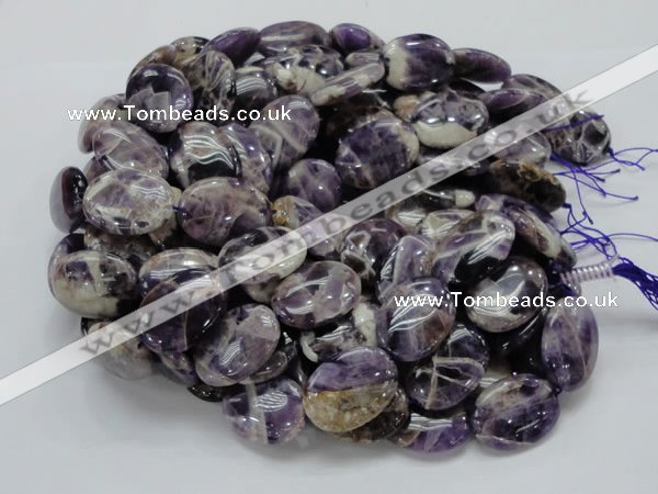 CDA10 15.5 inches 22*30mm oval dogtooth amethyst quartz beads