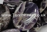 CDA11 15.5 inches 30*40mm oval dogtooth amethyst quartz beads