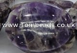 CDA12 15.5 inches 35*50mm oval dogtooth amethyst quartz beads