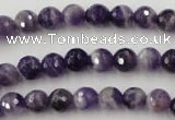 CDA151 15.5 inches 6mm faceted round dogtooth amethyst beads