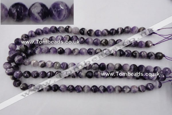 CDA153 15.5 inches 10mm faceted round dogtooth amethyst beads