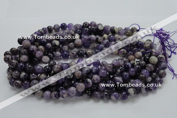 CDA18 15.5 inches 10mm round dogtooth amethyst quartz beads