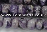 CDA19 15.5 inches 10*14mm rondelle dogtooth amethyst quartz beads