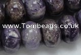 CDA20 15.5 inches 15*20mm rondelle dogtooth amethyst quartz beads