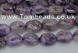 CDA300 15.5 inches 7*8mm oval dyed dogtooth amethyst beads