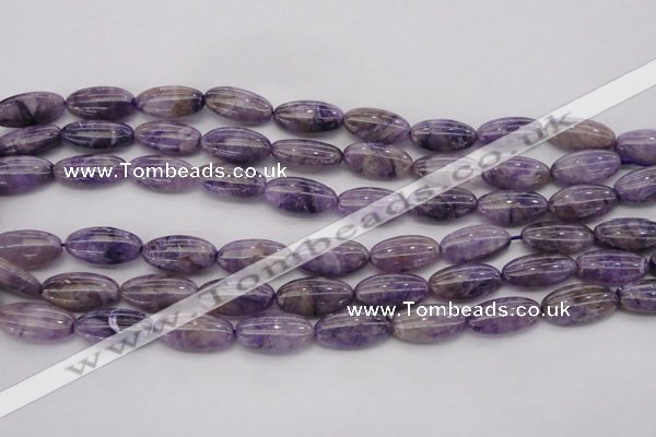 CDA301 15.5 inches 9*18mm oval dyed dogtooth amethyst beads