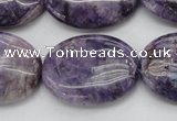 CDA303 15.5 inches 22*30mm oval dyed dogtooth amethyst beads