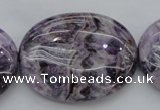 CDA304 15.5 inches 30*40mm oval dyed dogtooth amethyst beads