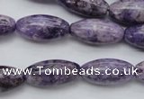 CDA330 15.5 inches 10*20mm rice dyed dogtooth amethyst beads