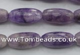 CDA338 15.5 inches 10*22mm faceted drum dyed dogtooth amethyst beads