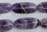 CDA35 15.5 inches 13*28mm oval dogtooth amethyst beads