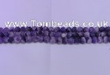 CDA351 15.5 inches 6mm round matte dogtooth amethyst beads