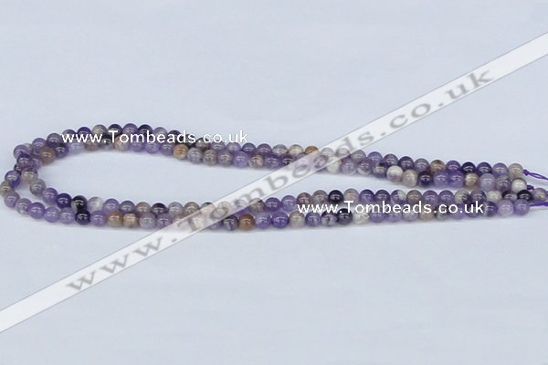 CDA51 15.5 inches 6mm round dogtooth amethyst beads wholesale