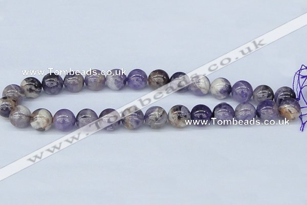 CDA55 15.5 inches 14mm round dogtooth amethyst beads wholesale