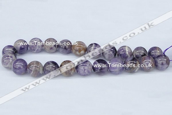 CDA57 15.5 inches 18mm round dogtooth amethyst beads wholesale