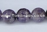 CDA63 15.5 inches 16mm faceted round dogtooth amethyst beads