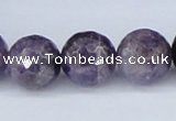 CDA63 15.5 inches 16mm faceted round dogtooth amethyst beads