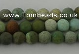 CDB101 15.5 inches 6mm round matte New dragon blood jasper beads