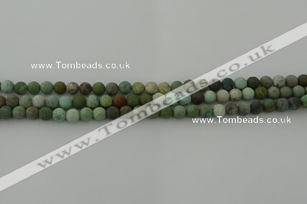 CDB101 15.5 inches 6mm round matte New dragon blood jasper beads