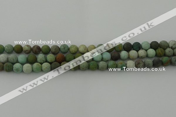 CDB102 15.5 inches 8mm round matte New dragon blood jasper beads