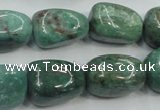 CDB11 15.5 inches 14*20mm nugget natural new dragon blood jasper beads