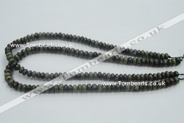 CDB201 15.5 inches 5*8mm rondelle natural dragon blood jasper beads