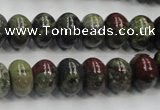 CDB202 15.5 inches 8*12mm rondelle natural dragon blood jasper beads